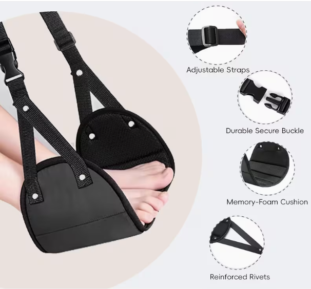 Travel Accessories Long Flight - Adjustable footrest with N portable foot