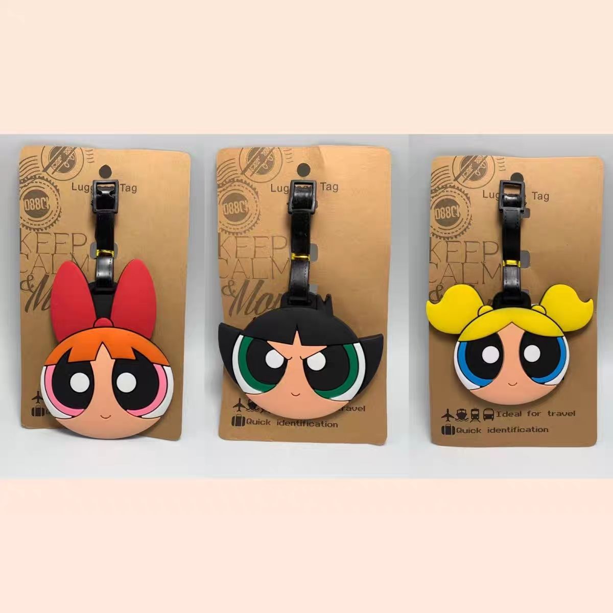 Travel Accessories For Girls - Anime The Powerpuff Girls Bag Pendant