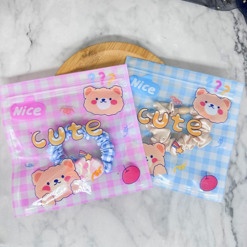Reusable Zip Bag - 24pcs Cartoon Gift Storage Bag Reusable