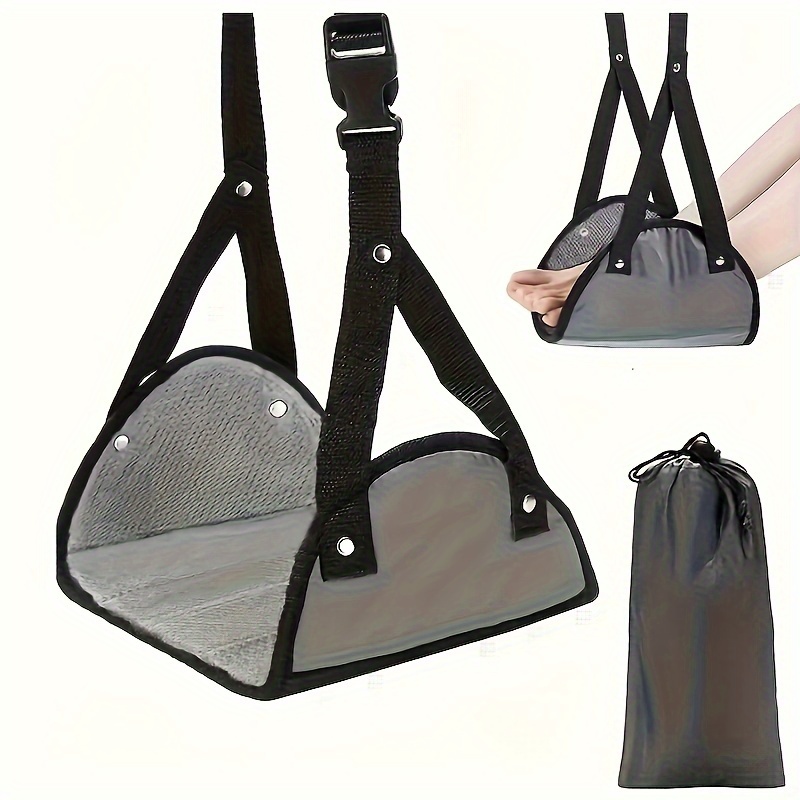 Travel Accessories Long Flight - Adjustable Hanging Foot Hammock Portable Comfort