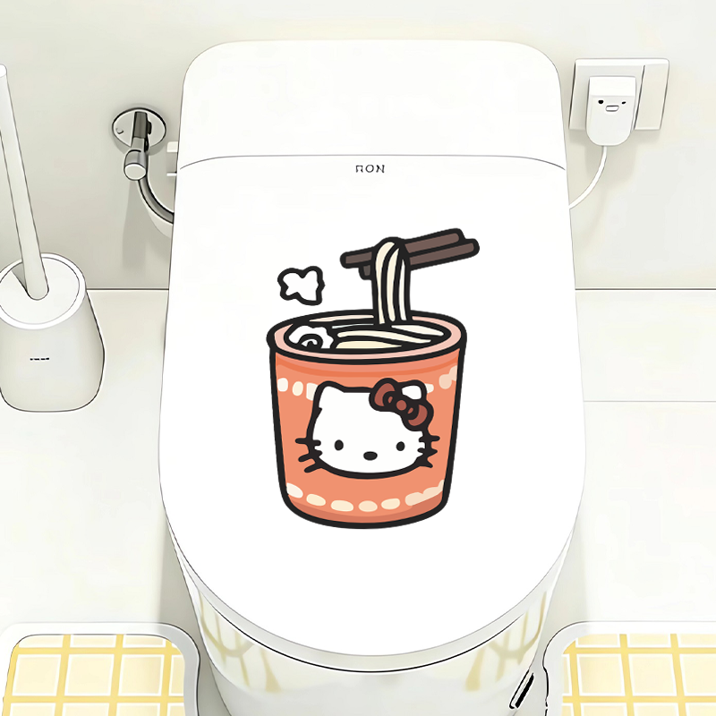 Cute Sanrio Hello Kitty Toilet - Sticker Luggage Decorative review and price