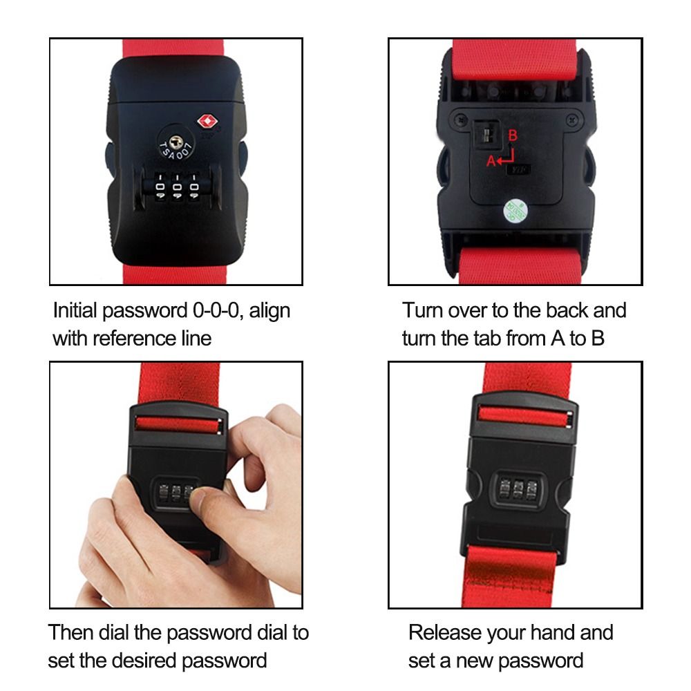 Adjustable Travel Suitcase Ban - Travel Lock Tsa Approved review and price