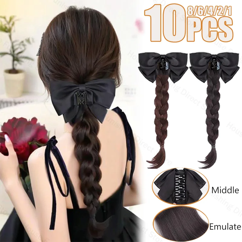 NEW Claw Clip Bow Wig Ponytail - Travel Accessories For Elderly review and price