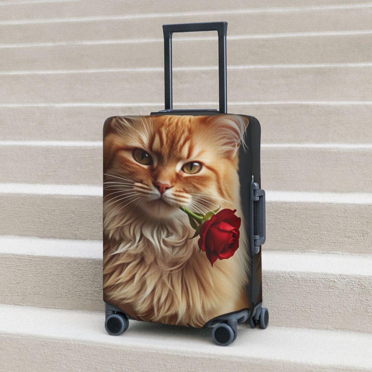 Kawaii Elegant Long-haired Cat - Travel Accessories Long Flight review and price