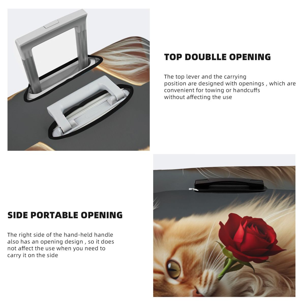 Kawaii Elegant Long-haired Cat - Travel Accessories Long Flight review and price