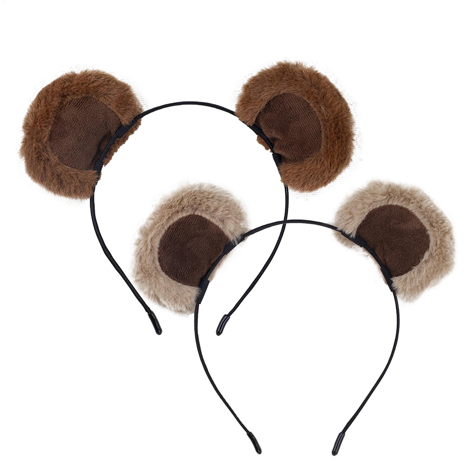 Plush Bear Ear Headbands Soft  - Travel Accessories For 10 Year Old Girl review and price
