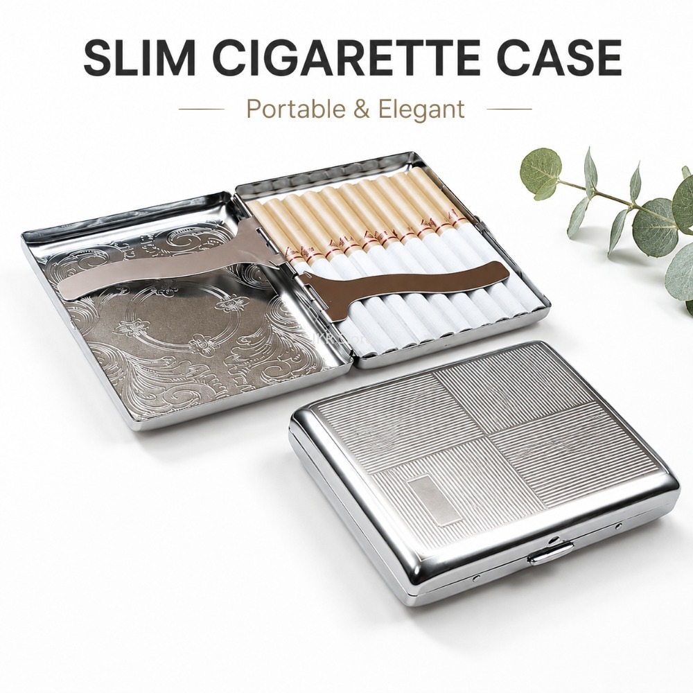 Stainless Steel Cigarette Box  - Travel Accessories For Women review and price