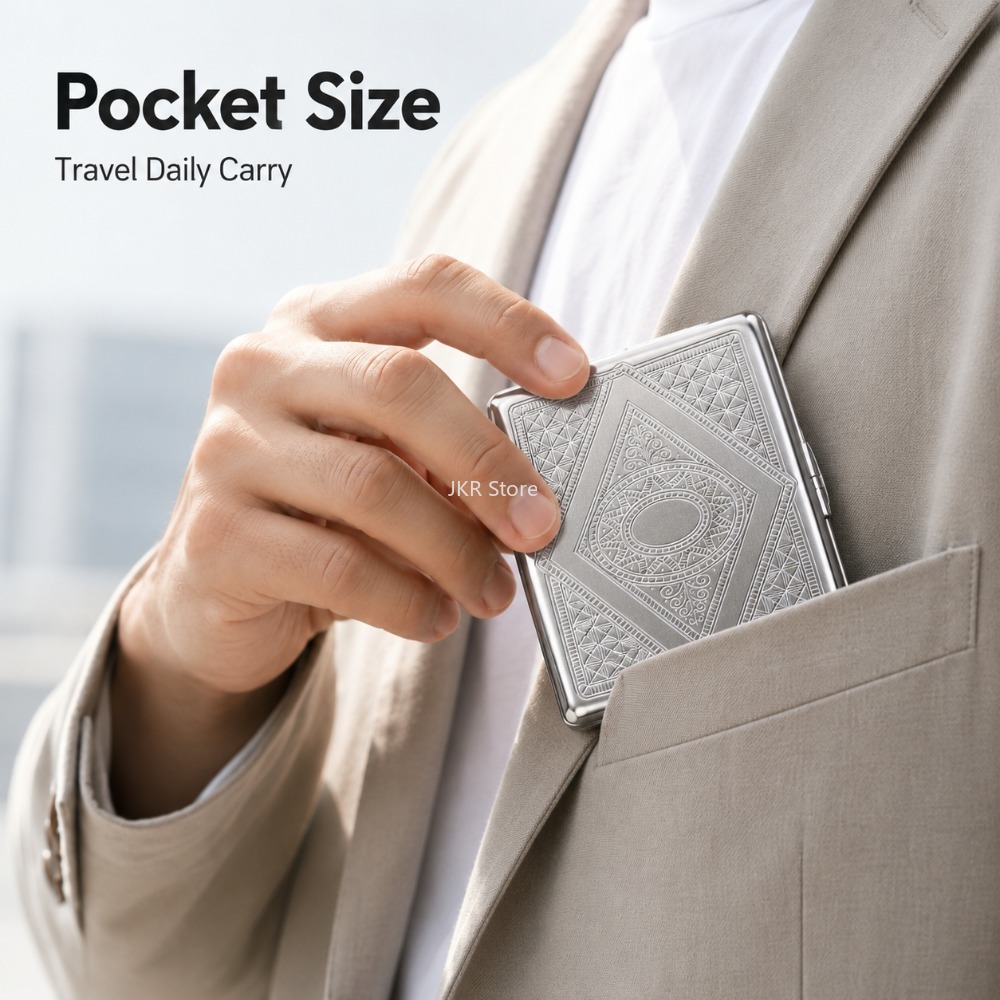 Stainless Steel Cigarette Box  - Travel Accessories For Women review and price