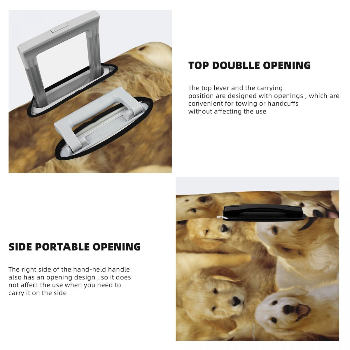 Golden Dog Suitcase Cover Anim - Travel Accessories To 3D Print review and price