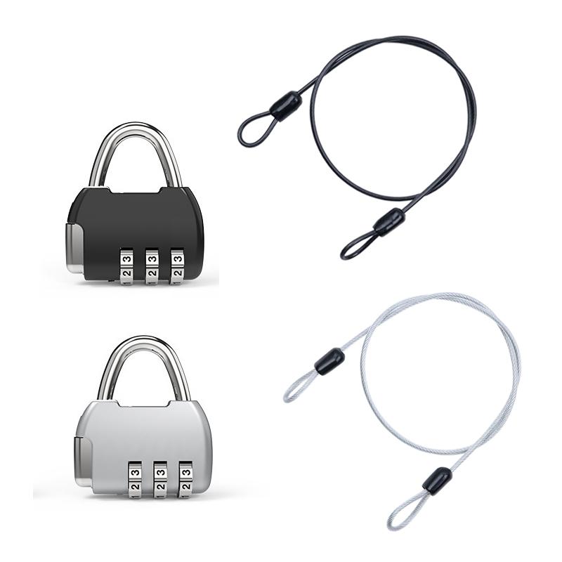 ⑥ Security Steel Cable With 3  - Travel Lock Tsa Approved review and price