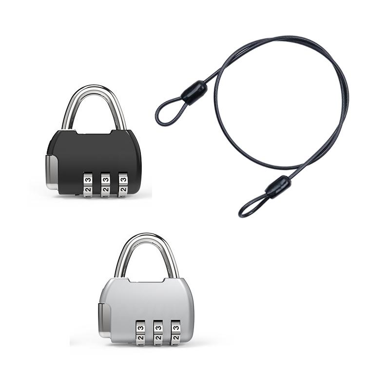 ⑥ Security Steel Cable With 3  - Travel Lock Tsa Approved review and price