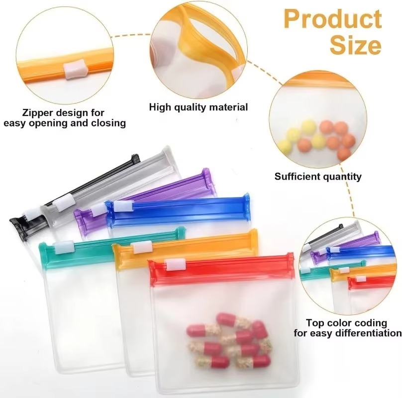 Mini Colorful Pill Dispenser B - Reusable Zip Bag review and price
