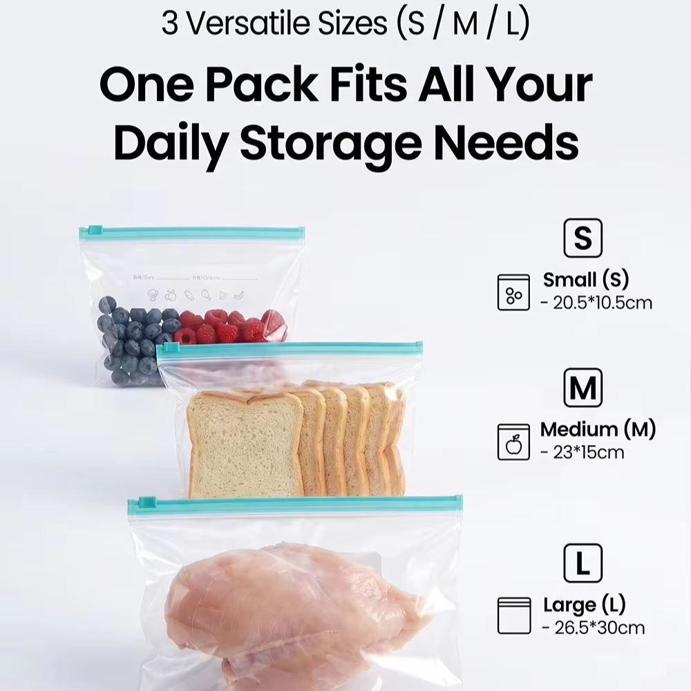 Zip Lock Food Storage Bags Thi - Reusable Zip Bag review and price