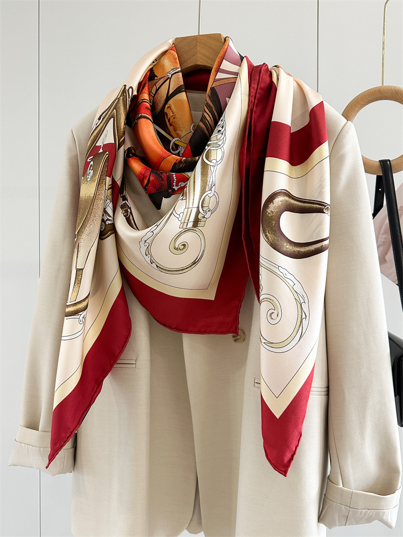 Horse Silk Scarf Luxury Design - Travel Accessories For Women review and price