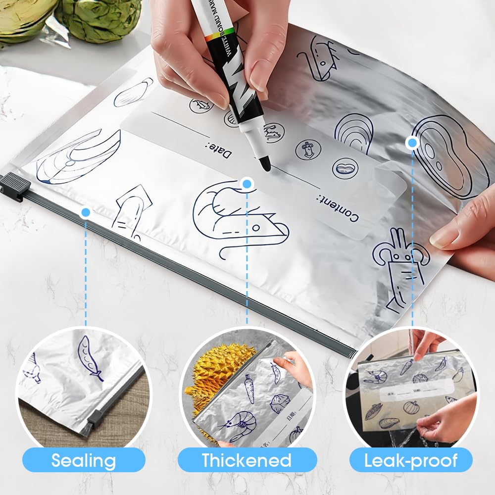 10Pcs/Set Aluminum Foil Fresh- - Reusable Zip Bag review and price