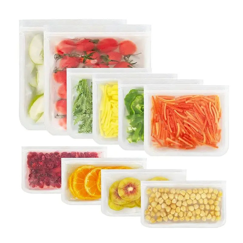 Silicone Food Storage Containe - Reusable Zip Bag review and price