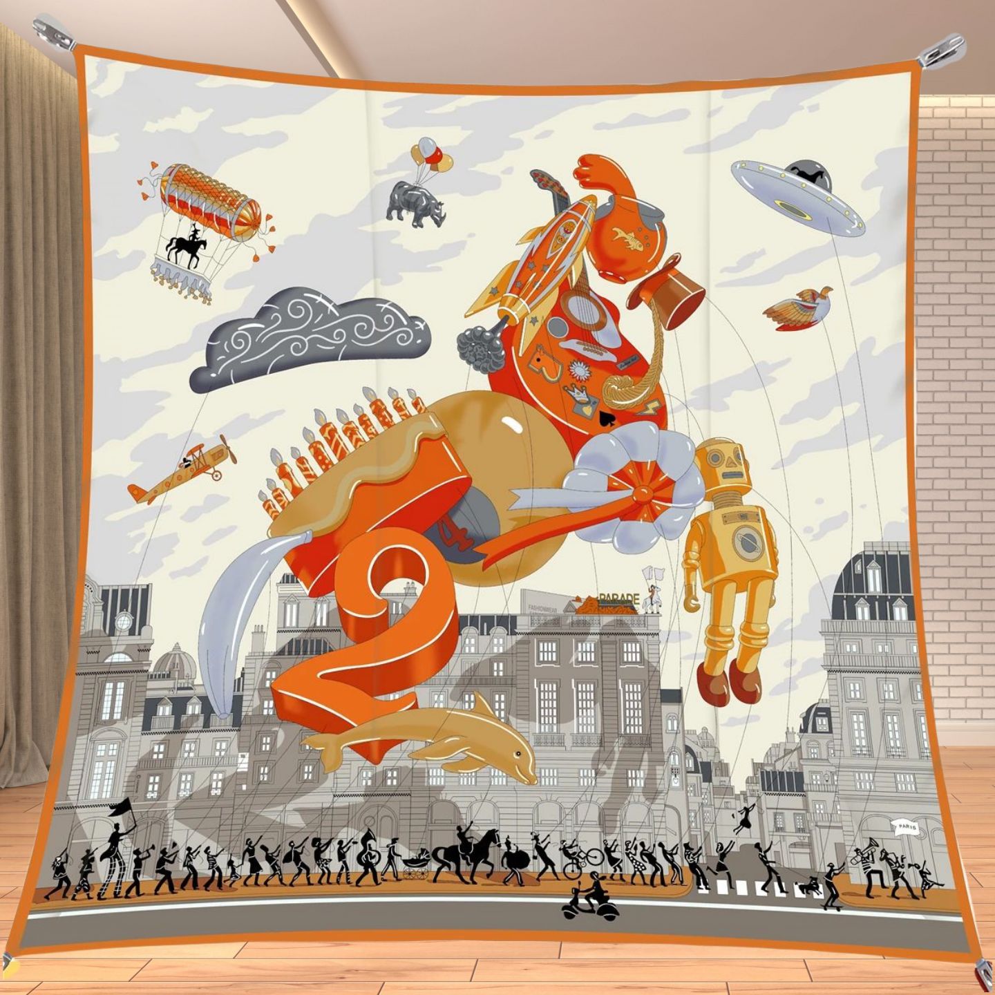 90cm Twill Silk Like Square Sc - Travel Accessories For Women review and price