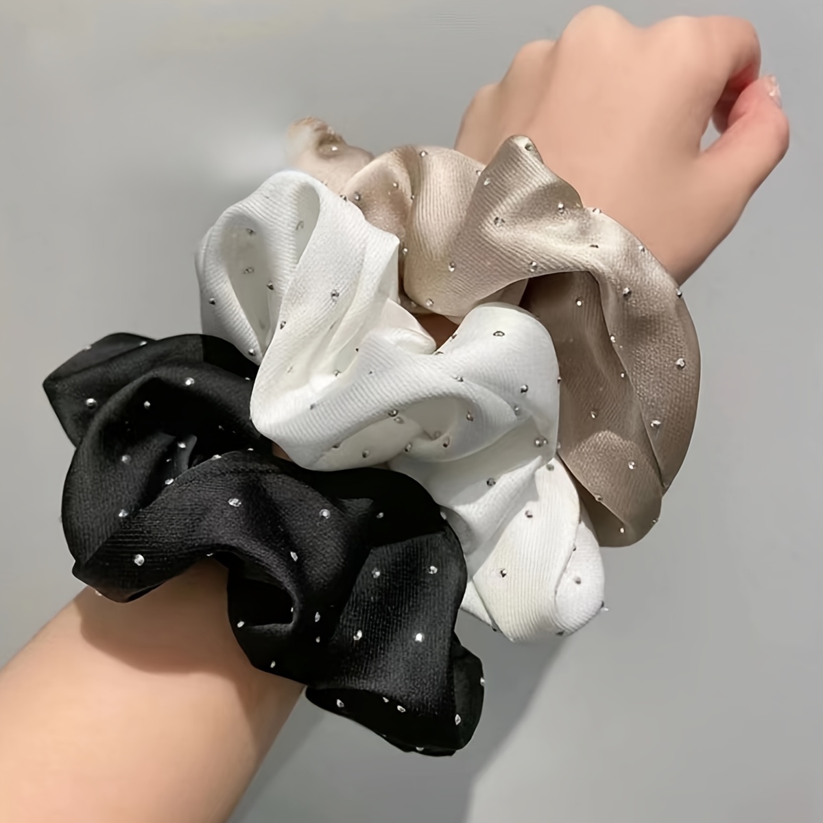 1/3PCS Satin Scrunchies With R - Travel Accessories For Elderly review and price