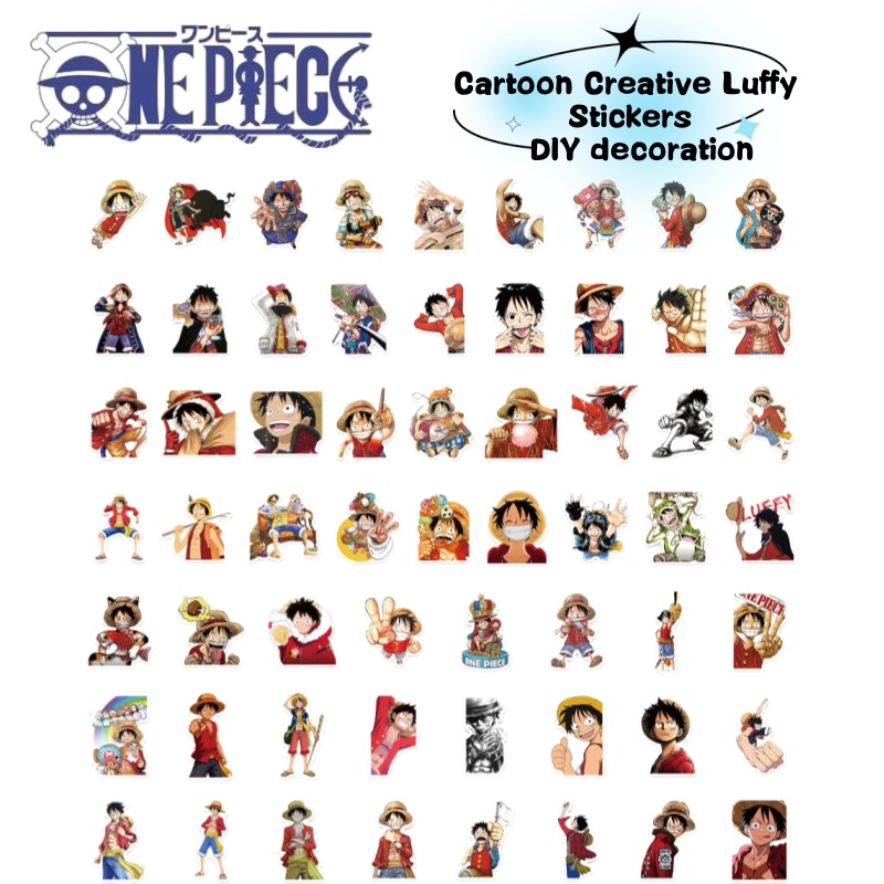 One Piece anime character Luff - Sticker Luggage Decorative review and price
