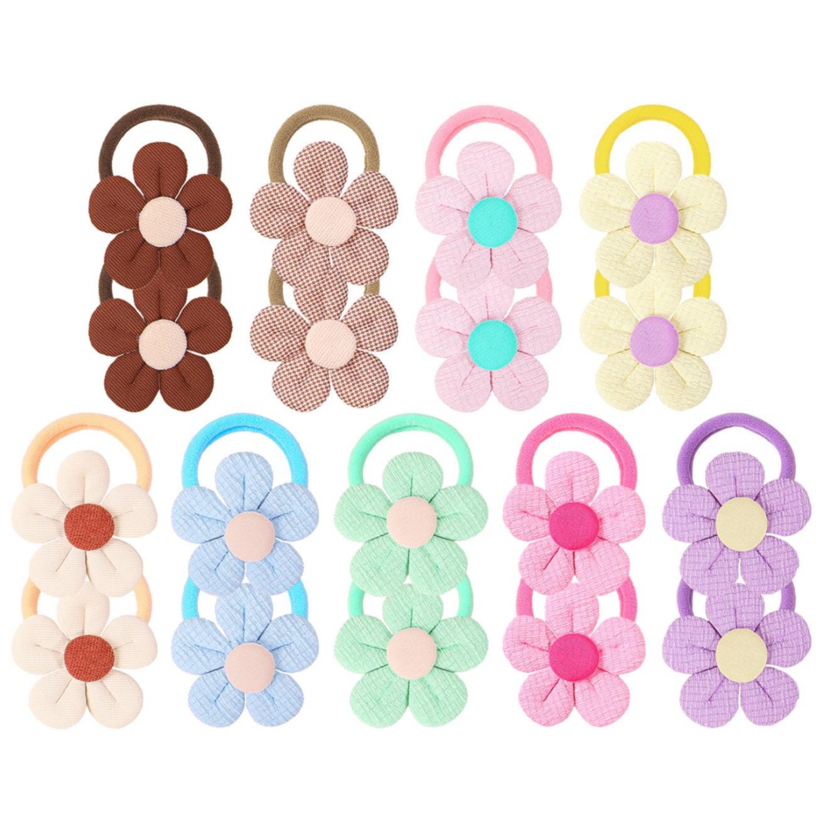 18pcs Sunflower Hair Ties Kids - Travel Accessories For 10 Year Old Girl review and price