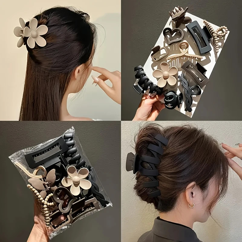 11Pcs Assorted Hair Claw Clips - Travel Accessories For Elderly review and price