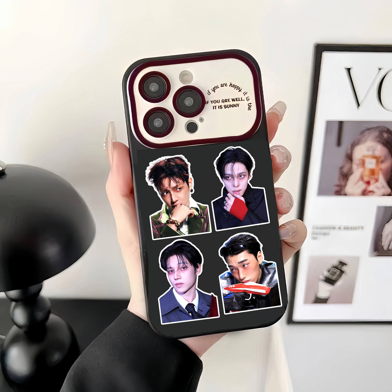 100 K-pop Boy Group GOLDEN HOU - Sticker Luggage Decorative review and price