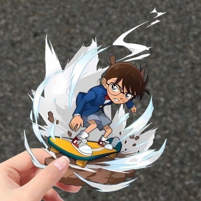 Detective Conan Cartoon Skateb - Sticker Luggage Decorative review and price