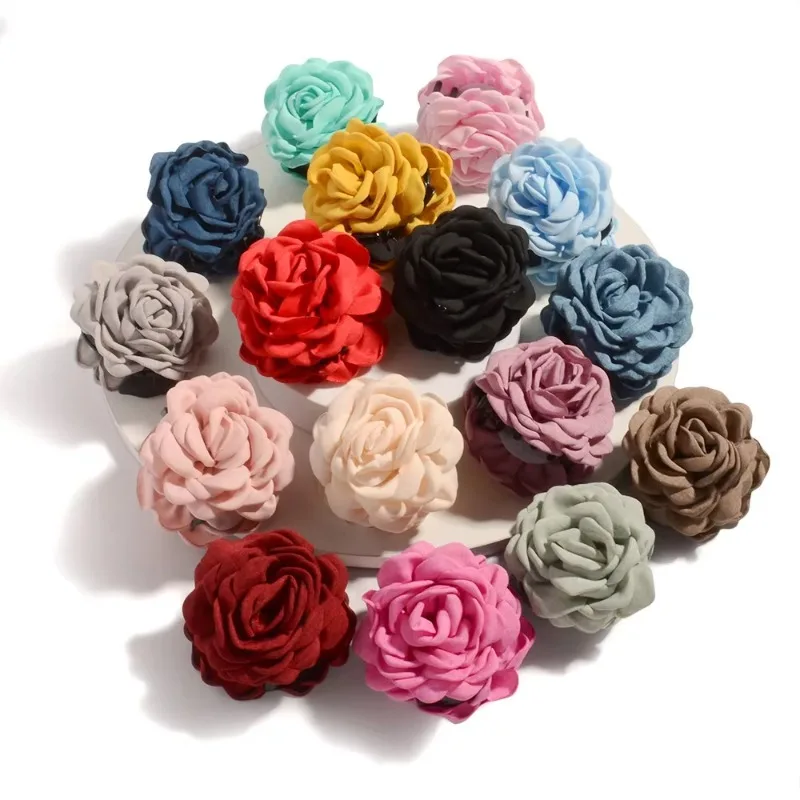 French Fabric Rose Flower Hair - Travel Accessories For Girls review and price