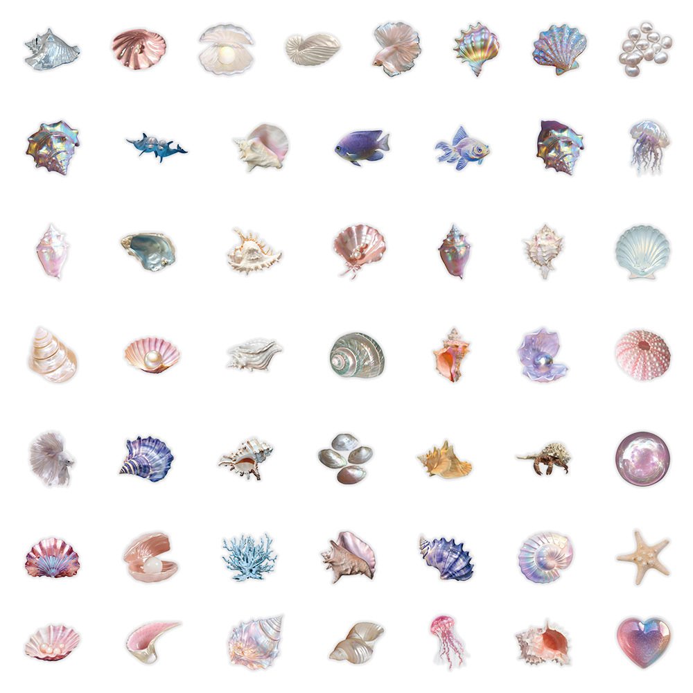 50pcs Cartoon Shell Graffiti S - Sticker Luggage Decorative review and price