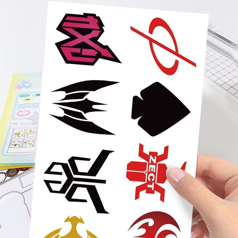 60 Sheets Kamen Rider Logo Sti - Sticker Luggage Decorative review and price