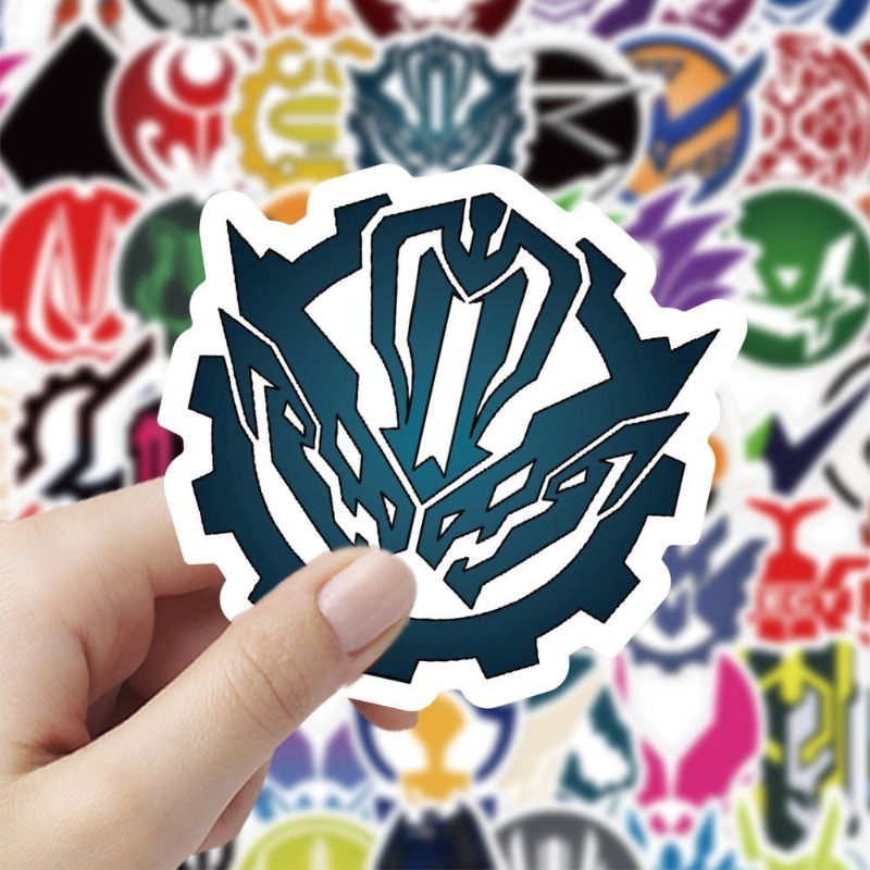 60 Sheets Kamen Rider Logo Sti - Sticker Luggage Decorative review and price