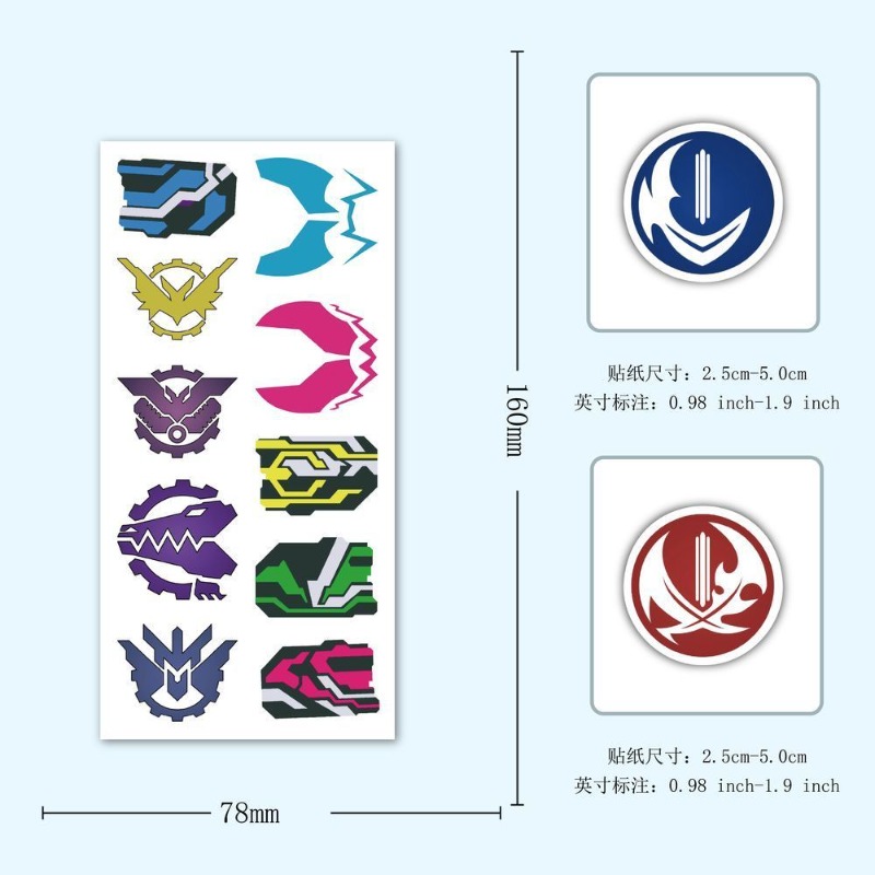 60 Sheets Kamen Rider Logo Sti - Sticker Luggage Decorative review and price